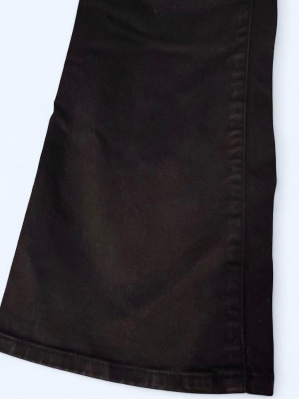 Women's Frame Cropped Black Flared Jeans - Picture 3 of 7